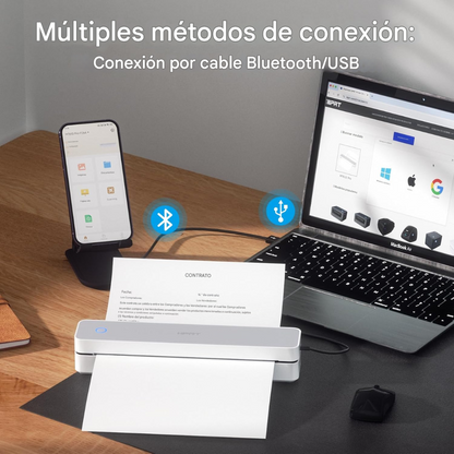 Impresora Termica Portatil A4 Hprt Mt610 + Paquete100 Hojas