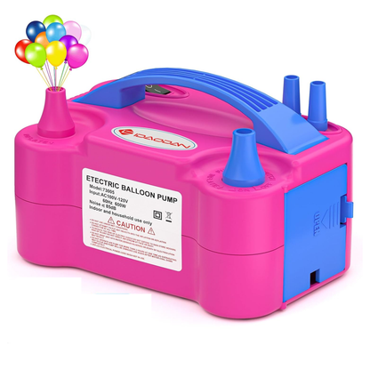 Inflador Bomba compresor Eléctrica De Globos  decoración fiestas Doble Boquilla 110v