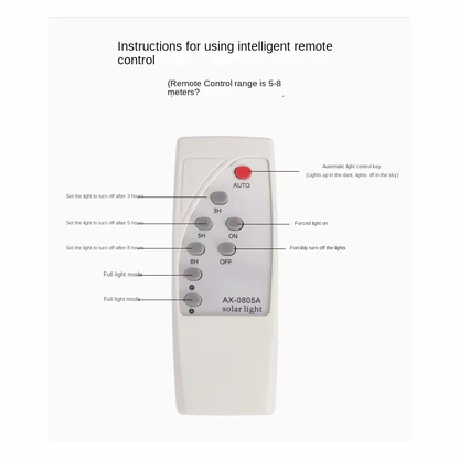 Lampara Solar Reflector Exteriores De 500w Control Remoto