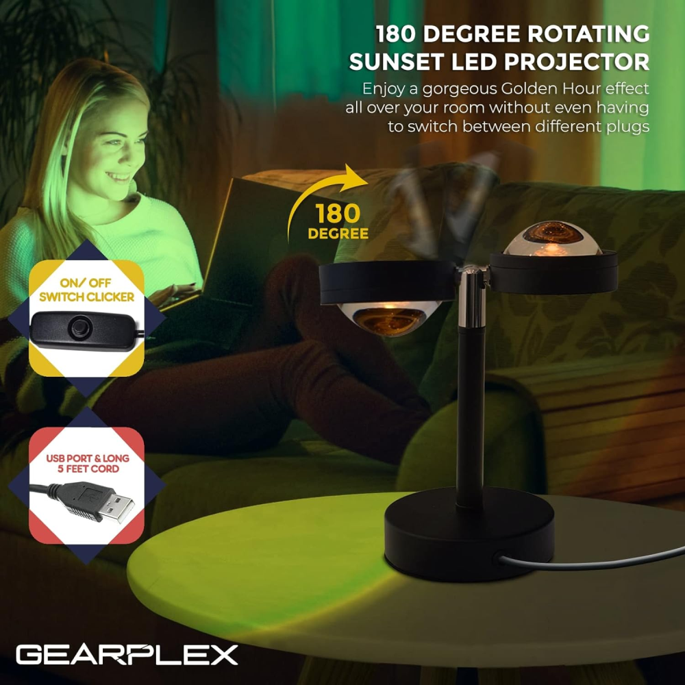 🌅🎉Lampara Sunset Rgb Efecto Atardecer Decoracion Videos Tiktok🌈✨