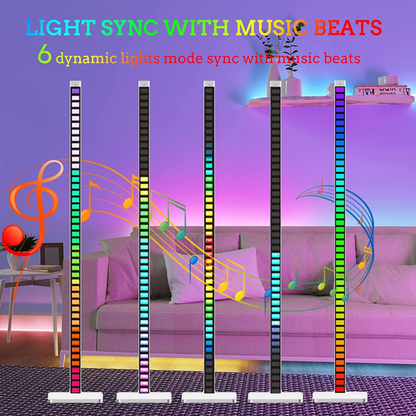 💡🌈Lampara De Pie Rgb Luces Ritmicas 1.20cm Alto App Smart Life🎶✨