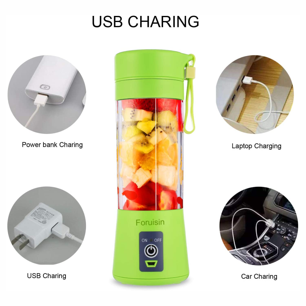 Licuadora Portátil Personal 6 Cuchillas Recargable Usb