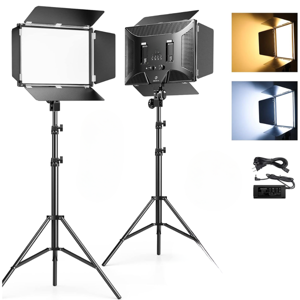💡Panel Luz Fotografía R600 Rgb Recargable Trípode Control🔥
