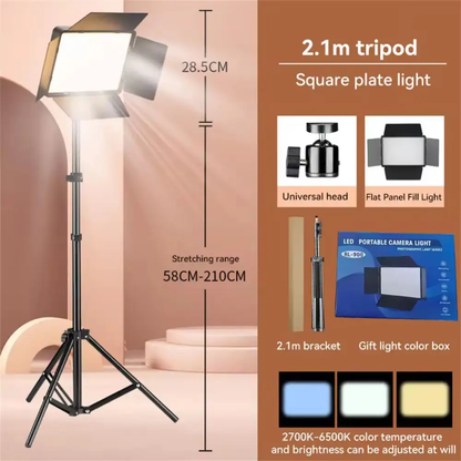 Panel Fotografía Luz Led Lámpara Profesional Trípode Rl800