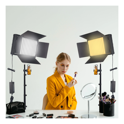 Panel Fotografía Luz Led Lámpara Profesional Trípode Rl800