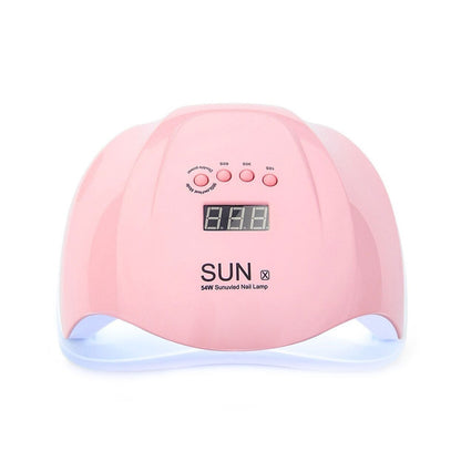 Lampara Led Uv De Uñas Profesional Secado Rápido 54 Watts
