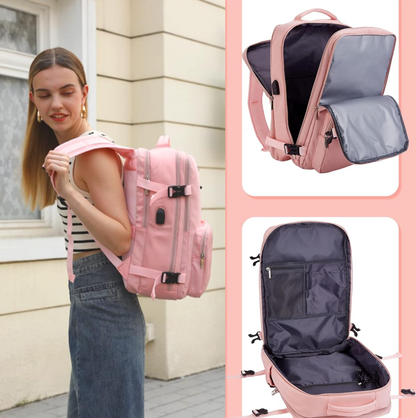 Maleta De Mano Amazon Para Cabina Viajera + Organizador 6pcs
