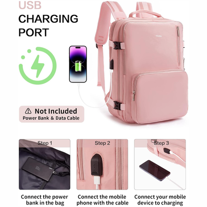 Maleta De Mano Amazon Para Cabina Viajera + Organizador 6pcs