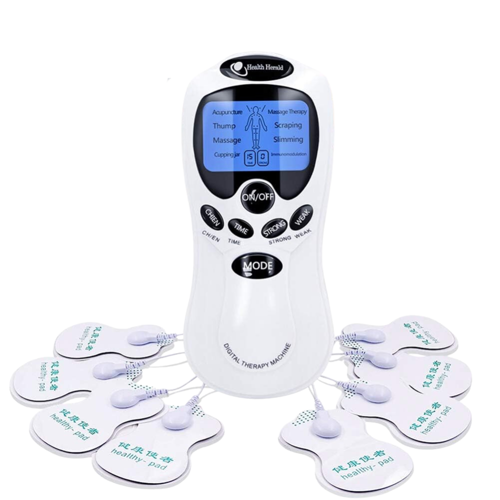 Masajeador Corporal Con Electrodos Acupuntura 8 En 1