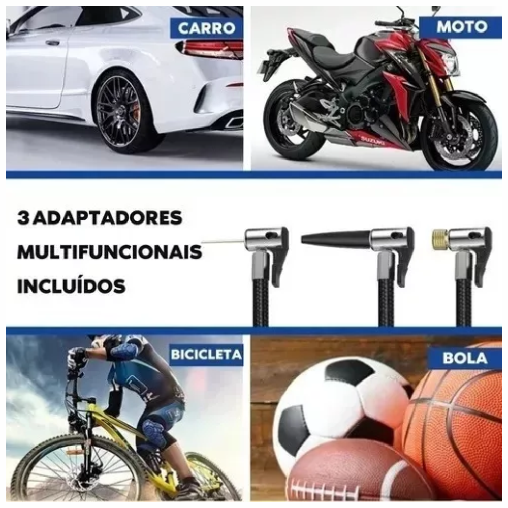 Compresor Mini Portátil Recargable Para Carro Bici Czk
