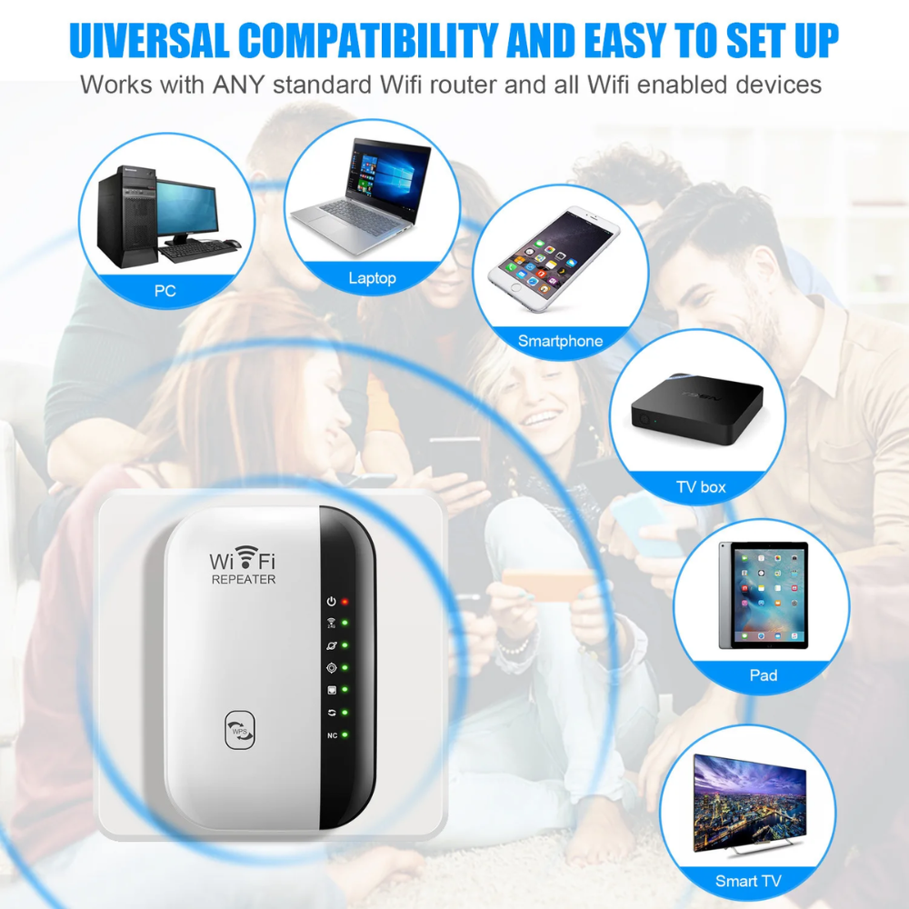 📡✨ Modem Repetidor Wifi Mini 2.4ghz Amplifica Señal 300mbps🛜💥
