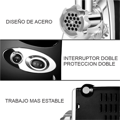 Molino Eléctrico Picador De Carne Swisshome 2800W