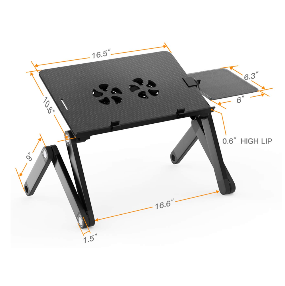 Mesa Multifuncional Ajustable Para Laptop Con Ventilador
