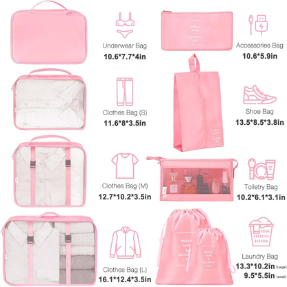🧳✨Organizador De Ropa Para  Maleta De Viaje 7pcs🌍🚀