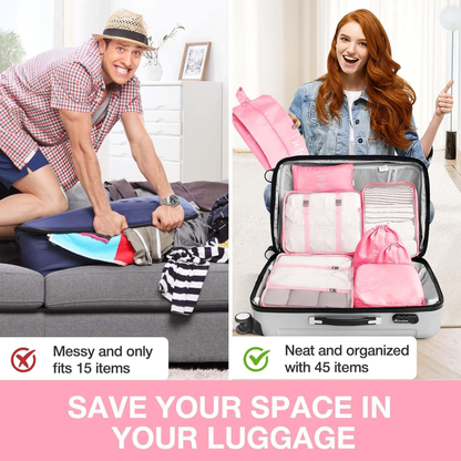🧳✨Organizador De Ropa Para  Maleta De Viaje 7pcs🌍🚀
