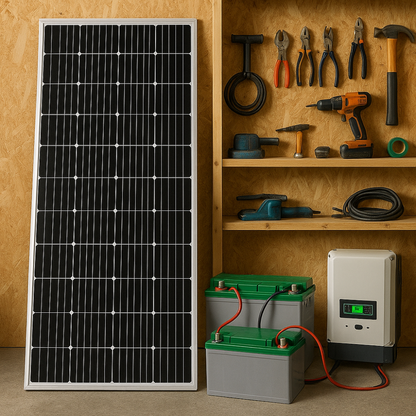 Panel Solar Monocristalino Kit Solar Casas Fincas 100w 18v
