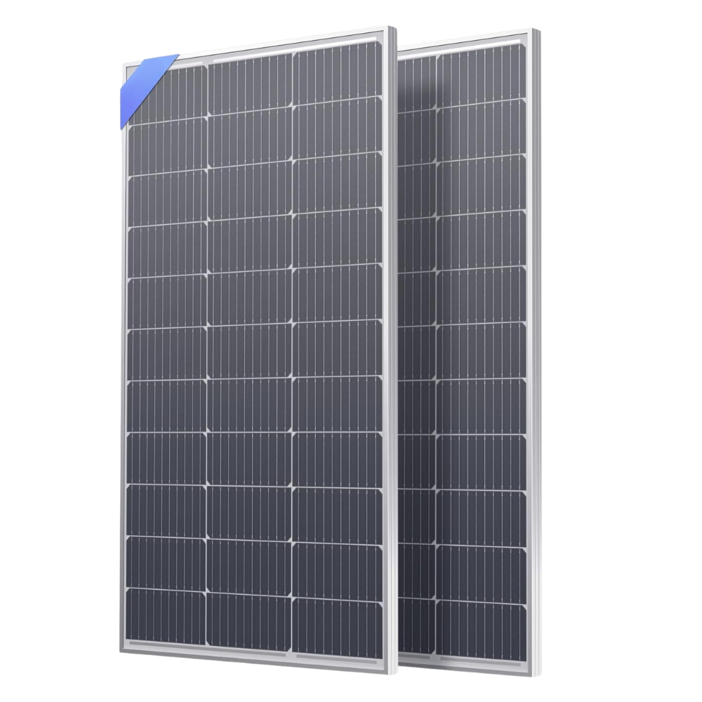 Panel Solar Monocristalino 200w 36v Casas Fincas 2 Unidades