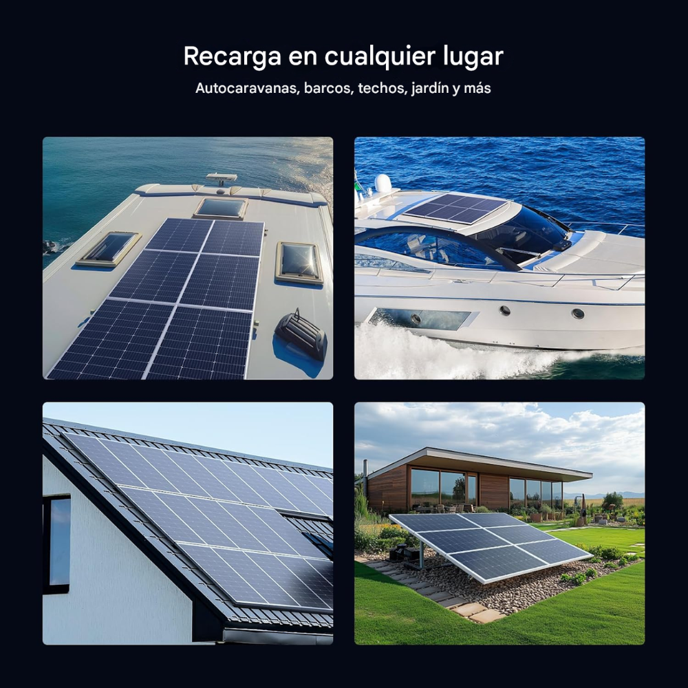 Panel Solar Monocristalino 200w 36v Casas Fincas 2 Unidades