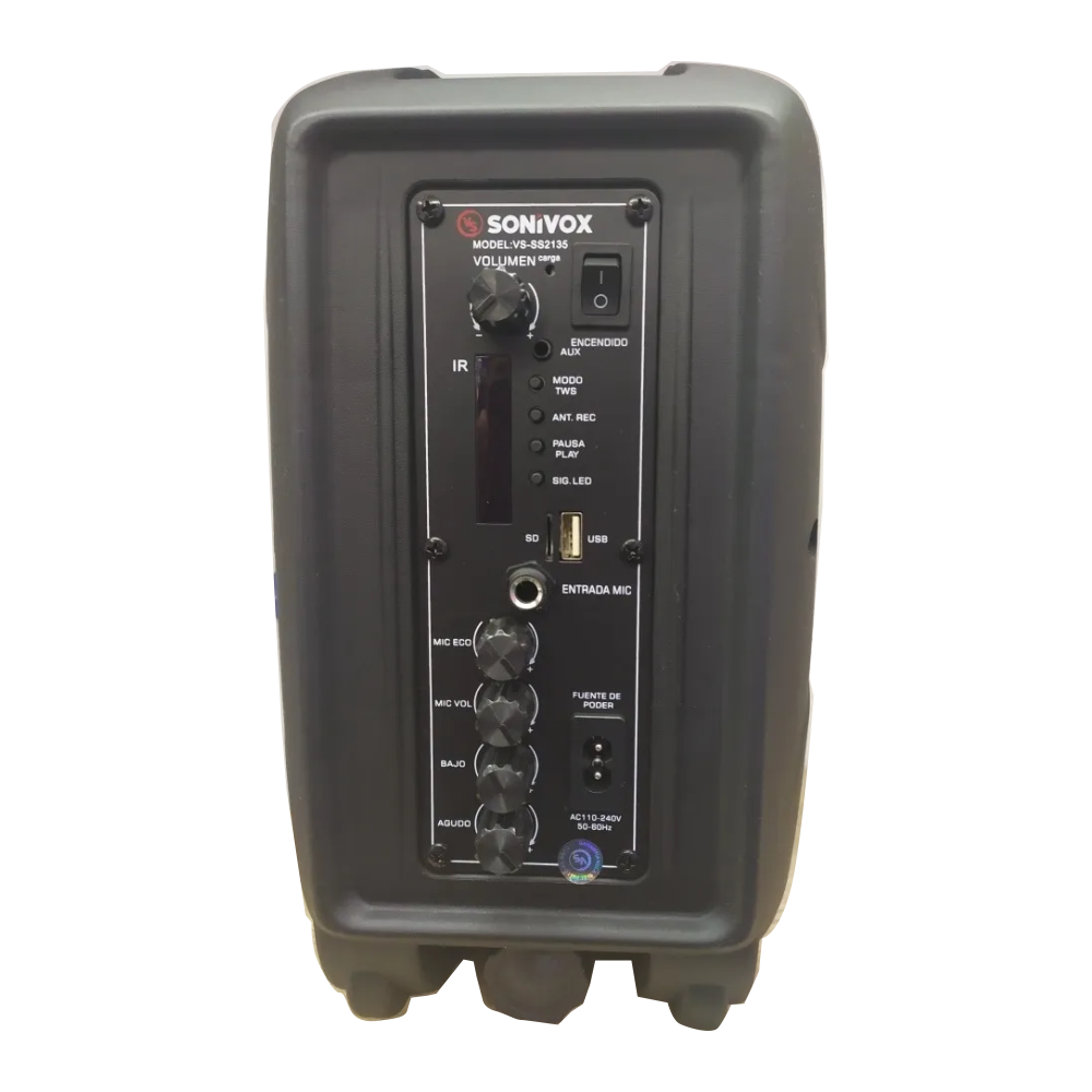 Parlante Recargable Bluetooth 6.5 Pulgadas Sonivox 2135