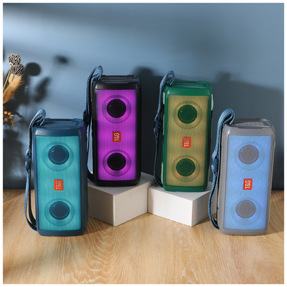 Parlante Bluetooth Altavoz Portatil Tg-345 Tws Luces Led 10w