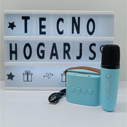 🎤Parlante Bluetooth Karaoke Micrófono Inalámbrico As202