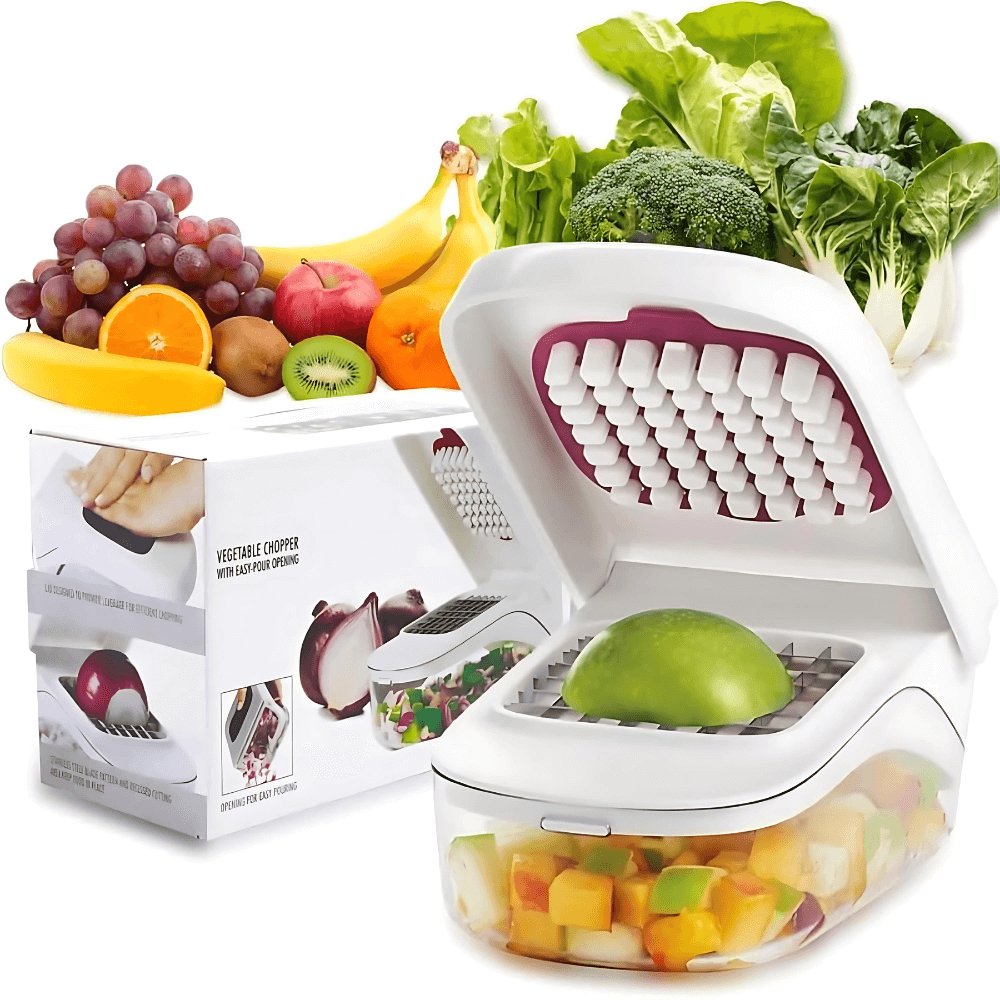 Picador Frutas Verduras Manual Cuchilla En Acero Inoxidable