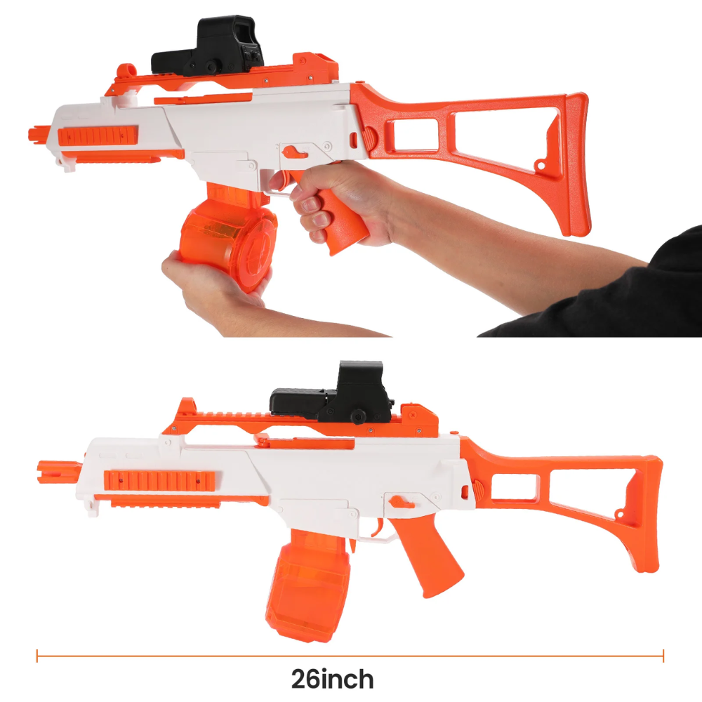 Pistola Fusil De Orbeez Tiro A Tiro Ráfaga Culata Plegable