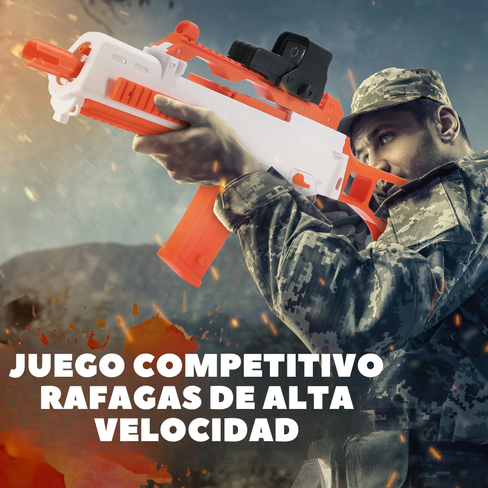 Pistola Fusil De Orbeez Tiro A Tiro Ráfaga Culata Plegable