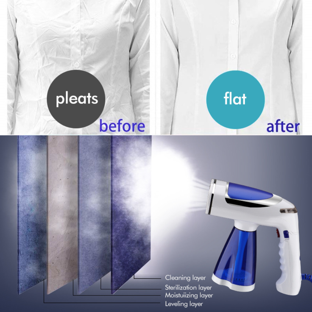 Plancha Vertical De Vapor Para Ropa Viajera Portátil