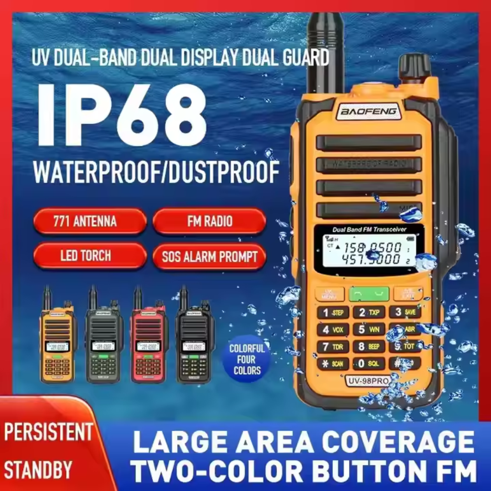 Radio Intercomunicador Walkie Talkie Baofeng Uv98pro Digital