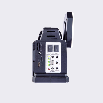 Radio Portátil Bluetooth Usb Kit Solar Sonivox 4 Bombillos