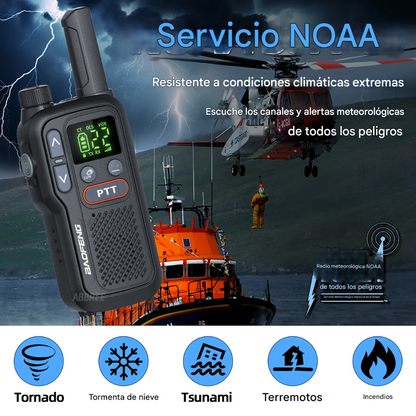 Radio Comunicacion Baoffeng Walkie Talkie Recargables Tipo C