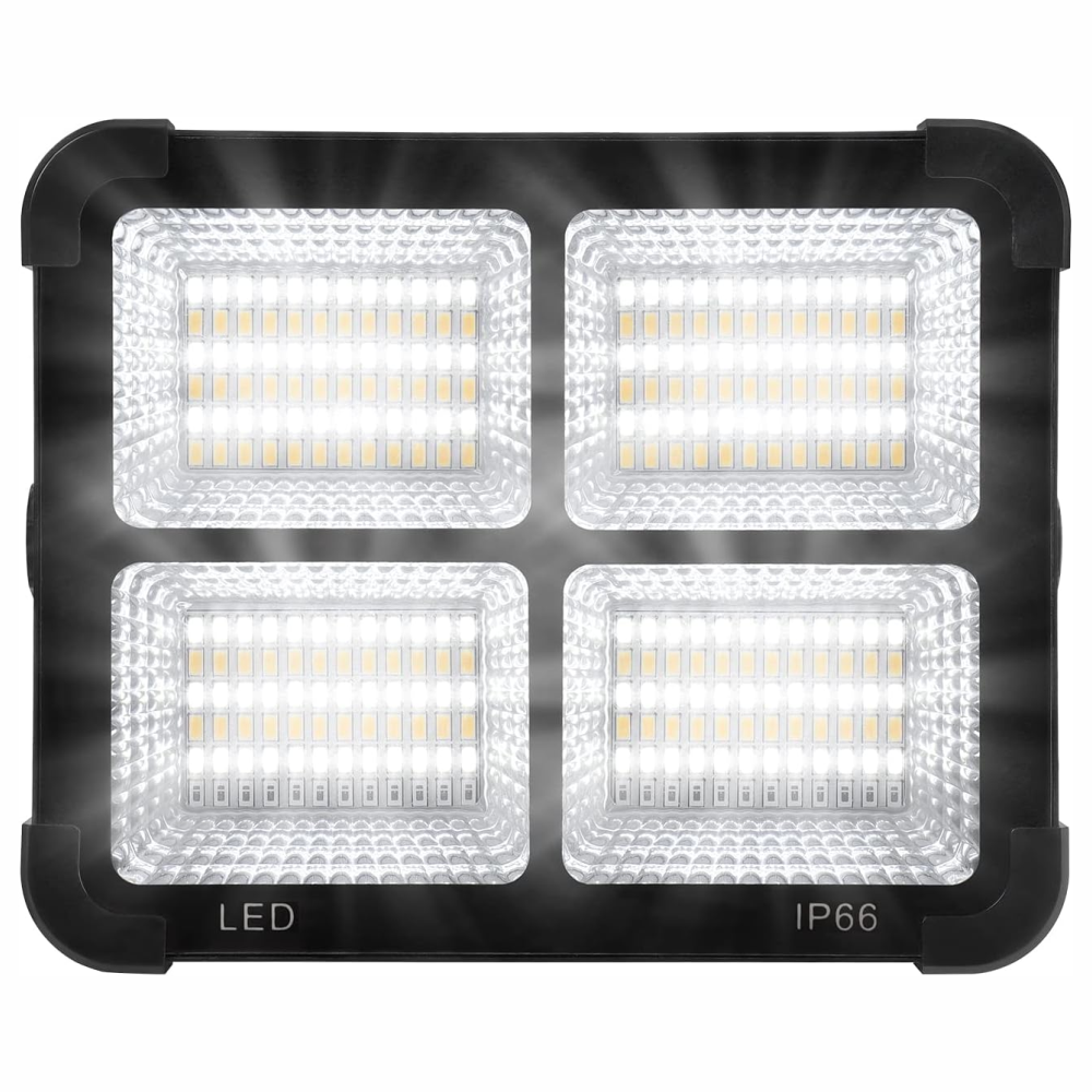 Reflector Solar Portatil Recargable 4 Modos Luz Power Bank