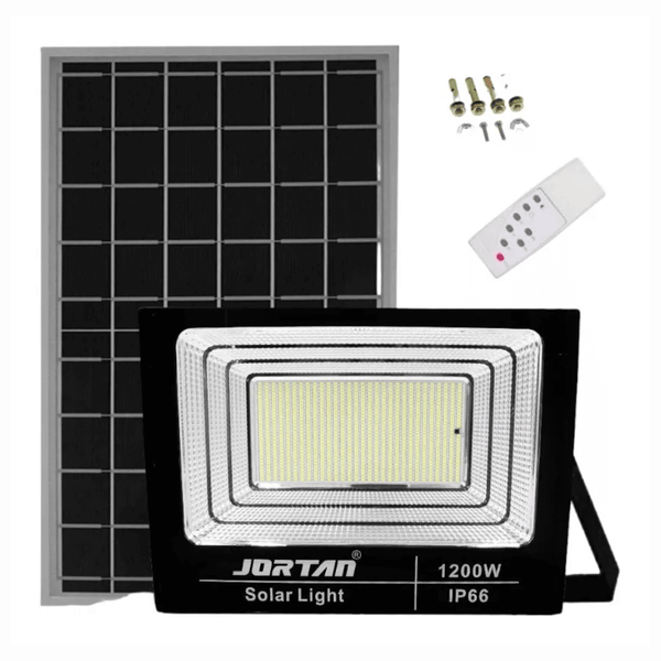 Reflector Solar 1200w Control Remoto Sensor Oscuridad Jortan