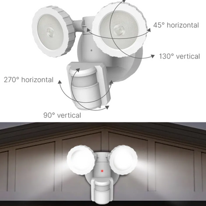 Reflector Solar Articulado Sensor Ajustable 120° Luz Blanca