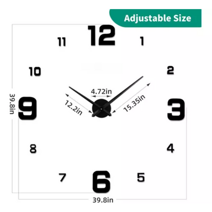🕰️✨Reloj De Pared Decorativo 3d Grande Diseño Moderno🏠💎