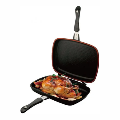 Sartén Doble Parrilla Dessini 40cm Antiadherente