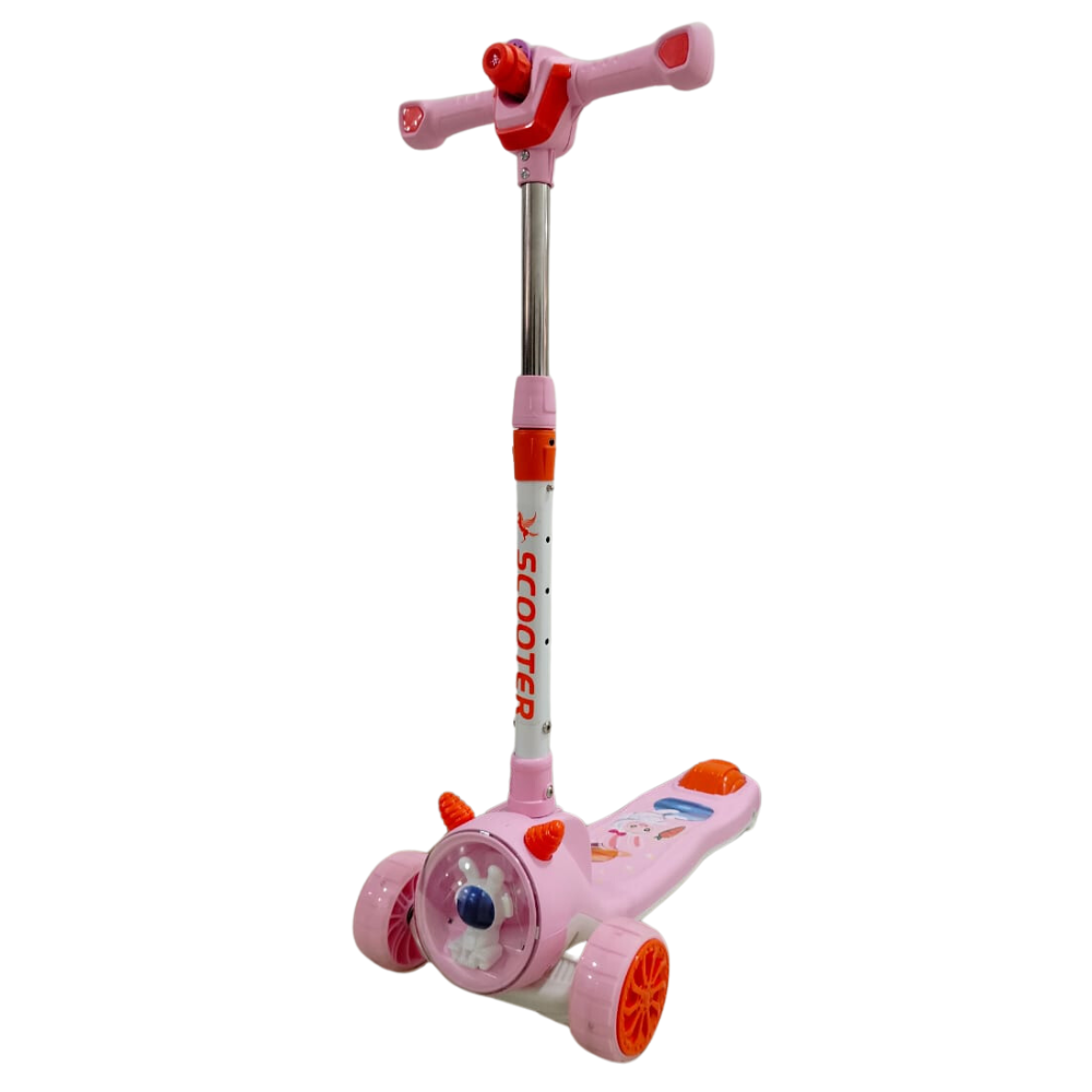Scooter Monopatín Ajustable Con Proyector De Dibujo Luz Led