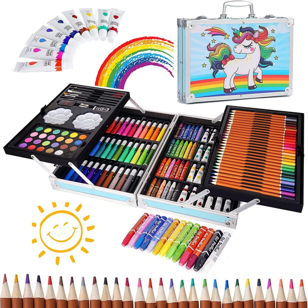 Set De Artes Profesional Para Niños Kit De Pintura 145 Pcs