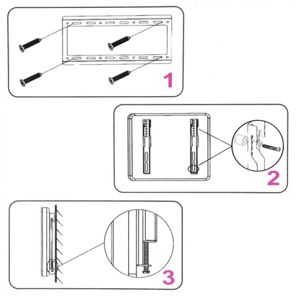 Soporte De Pared Fijo Con Inclinacion Para Tv 14 55 Pulgadas