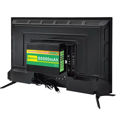 Televisor 32 Pulgadas Solar Batería 60000mah Control Remoto