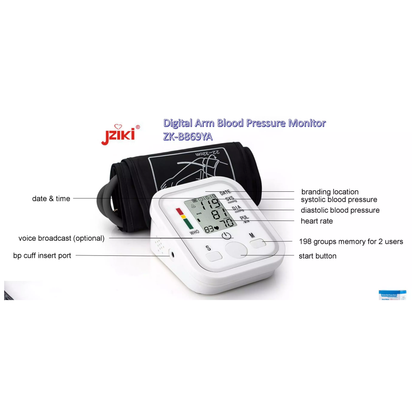 Tensiómetro Digital Brazo Presión Arter Función Voz + estuche