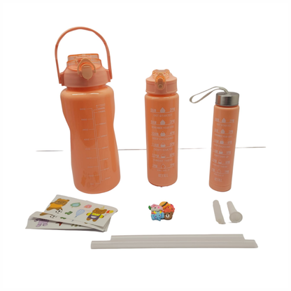 Termo Motivacional 3 En 1 Sticker 2 Litros 900ml 300ml