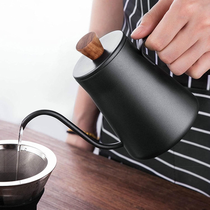 Cafetera Tetera Cuello De Cisne En Ácero Inoxidable 400ml