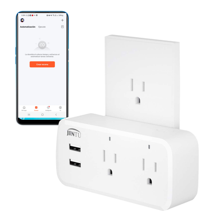 Toma Corriente Inteligente Alexa Interruptor Dual Puerto Usb