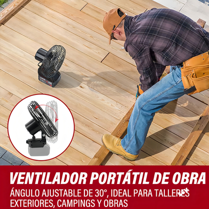 Aire Ventilador Abanico Doble Bateria Inalambrico 56v