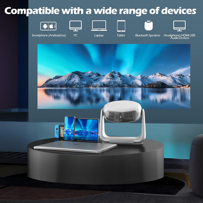 Proyector Video Beam Portátil Auto Enfoque 4k Full Hd Wifi