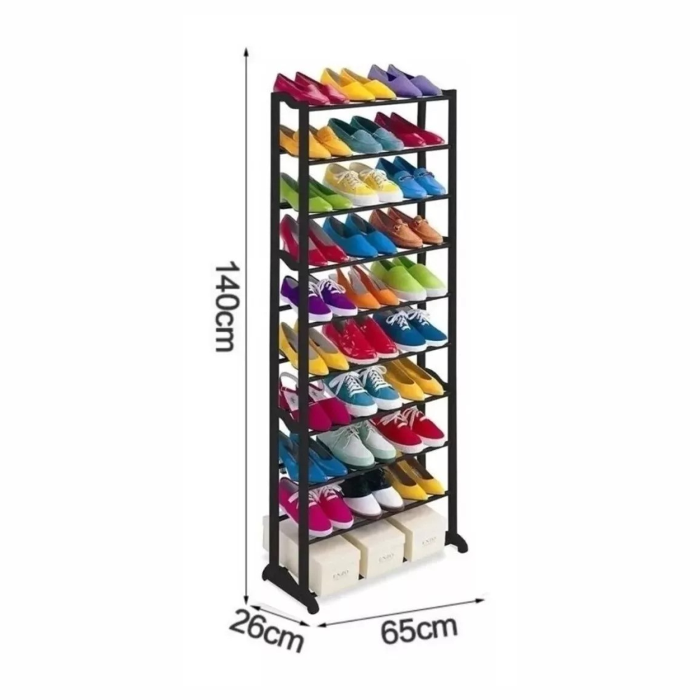 Zapatero Organizador Estante 10 Niveles 30 Pares Minimalista