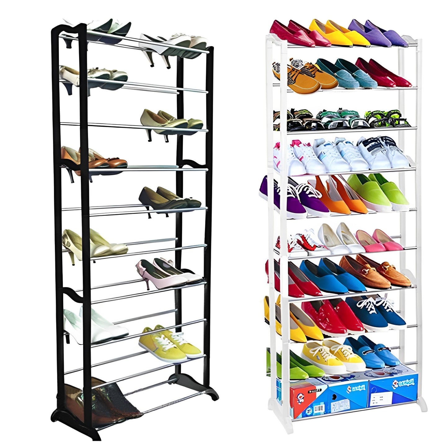 Zapatero Organizador Estante 10 Niveles 30 Pares Minimalista