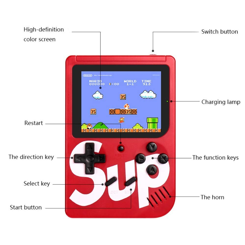 Consola De Juegos Portátil 400 Juegos En 1 Control Adicional